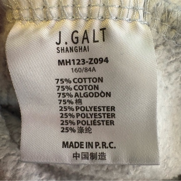 ❤️John Galt Light Blue Cropped Fitted Hoodie - Picture 6 of 7
